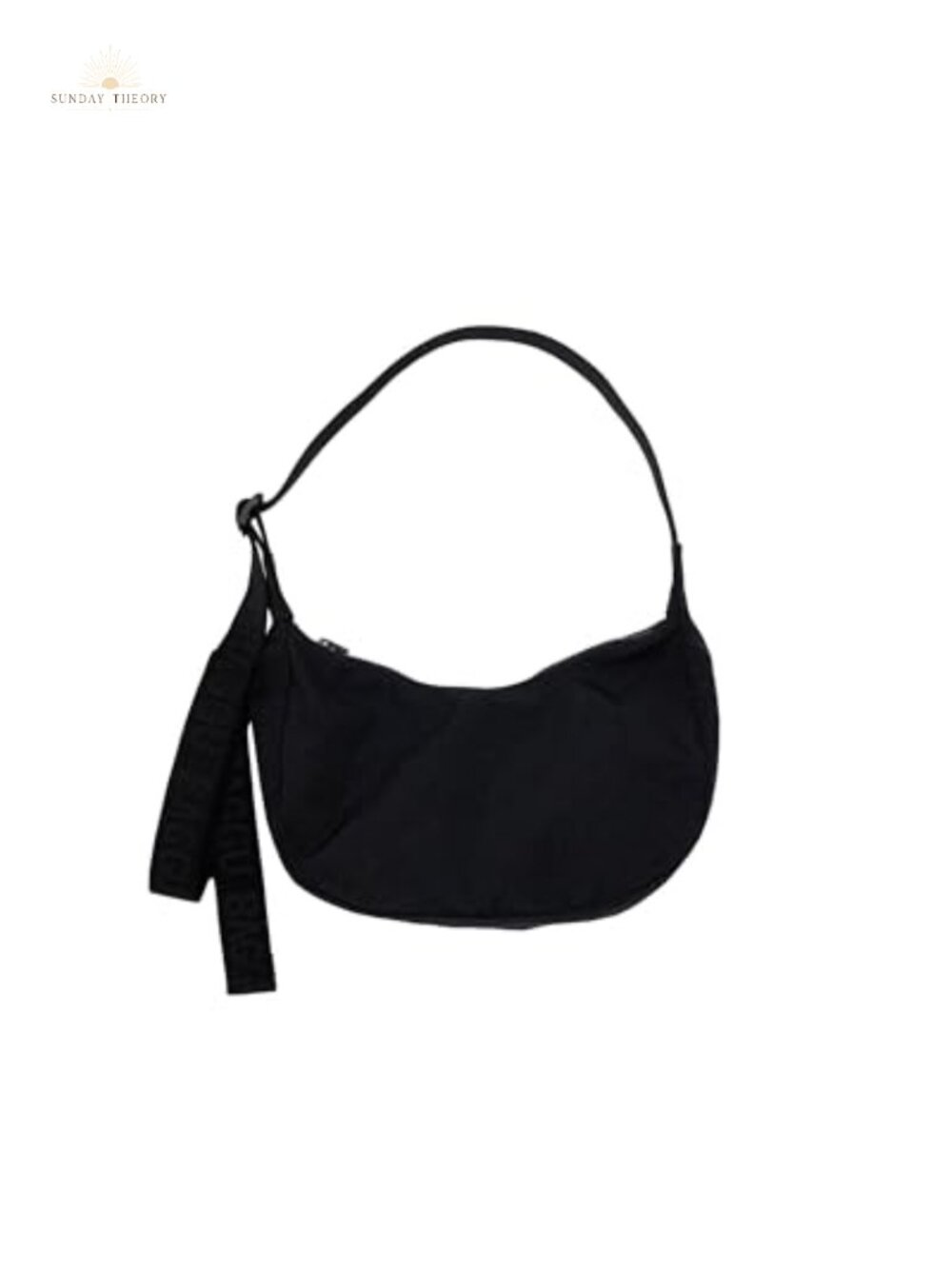 Small Recycled Nylon Crescent Bag - Crossbody Hobo